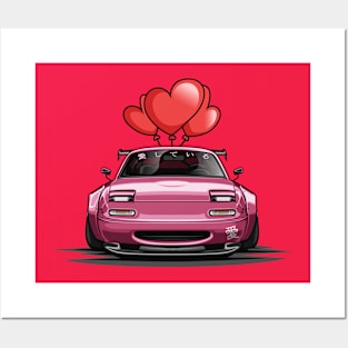 Miata MX5 Valentine's Day Edition Posters and Art